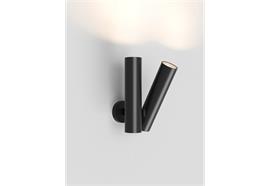 Wandleuchte TOBU W1 LED 76W schwarzmatt  230V 2700K H=40 B=21,4 T=23cm IP20