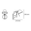 Wandleuchte Tolomeo faretto  230V 1x8W o. 1x77W Eco E27 Alu ein/aus | Bild 2