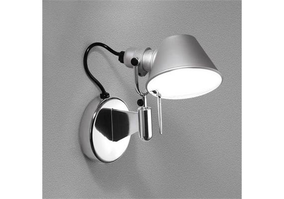 Wandleuchte Tolomeo micro faretto alu  230V 1x6W o. 1x46W E14 Halo.