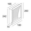 Wandleuchte Vice Versa S Alu  R7s 200W 230V As=240x165x80 | Bild 2