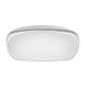 Wandleuchte Watch chrom Glas weiss  230V /200W R7s 119mm / 45x45cm H=13.5cm