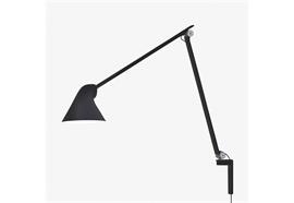 Wandlleuchte NJP 10W 2700K schwarz langer Arm  240V 529Lm D=149mm L=2x480mm/ IP20