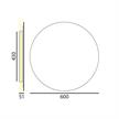 Wandspiegel Mirror 600 / 19W klar  230V 2700K 1530Lm D=600 T=50 / IP20 | Bild 2