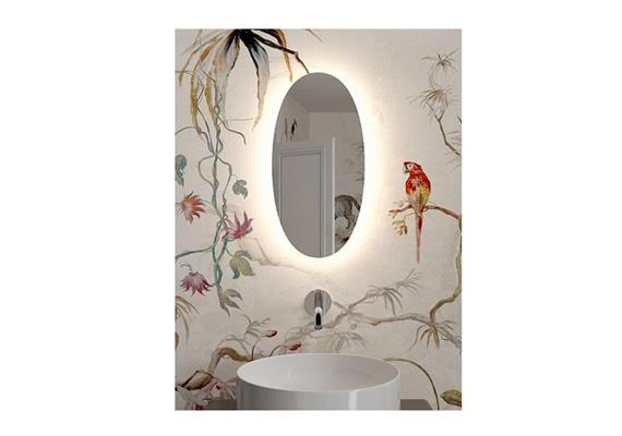 Wandspiegel Totem & Tabè W1 34W specchio  230V/2700K 2600lm CRI90 H=445 B=22 H=5 IP20
