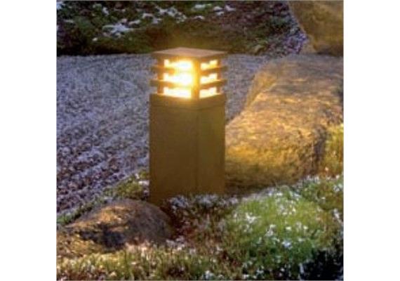 Wegleuchte Rusty rund 40 Eisen gerostet  230V E27 max. 1x11W H=400 D=190 /IP55