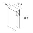 Wegstehleuchte Monostep 26 T50 Alu  GU5.3/12V 20-50W/260x128x62  inkl.Trafo IP54 | Bild 2